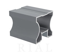 KR130 Вертикальный симметричный профиль Хром глянец 5,5 м