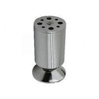 Опора мебельная А180 D38*100мм матов хром 3357