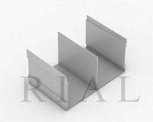 KR-02 Направляющий Ш-обр. профиль Хром браш 5,9м