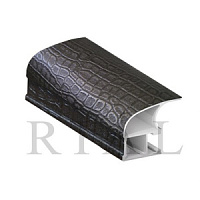 KR200 Вертикальный асимметричный профиль (ручка) Крок шоколад 5,5 м