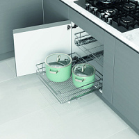 Выдвижная корзинаTandem R на распашной фасад Starax шир. 400(360*380*482*145) тандем Blum