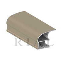 KR 200  Вертикальный асимметричный профиль (ручка )Софт Тач Капучино 5,5м