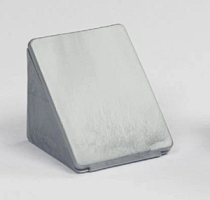 Мебельный монтажный уголок, пластик, металлик, (2 части)