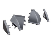 13551361032 REHAU К-т фасон.части к плинтусу 113 серый