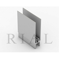 KR07 Горизонтальный нижний профиль Хром глянец 5,9 м