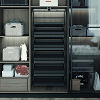 Поворотная обувница в базу 800 мм, Starax, (700х360х1070-1270 мм), антрацит S-6832-A