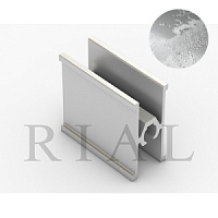 KR 09 Горизонтальный межсекционный профиль Хаспеадо Хром 5,9 м