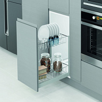 Выдвижная система Plate 2 Starax 2-х ярусная,шир.600 (510*500*520) с доводчиком