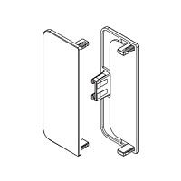 REHAU 6168 Л+П заглушка C никель сплошная пластик