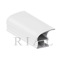 KR200 Вертикальный асимметричный профиль (ручка) Белый глянец 5,5 м