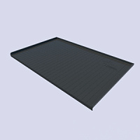 Гигиенический поддон АИВИН (пластик) шир. 1050мм,глуб.550мм Графит