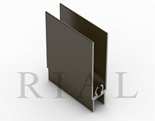 KR 07 Горизонтальный нижний профиль Софт Тач Черный 5,9