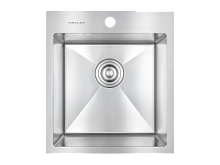 43*48 Металлическая мойка сатин AMALET NORMAL 0,8 мм 4348-N-ST