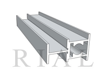 КО-09 Горизонтальный межсекционный профиль Хром матовый 5,9 м
