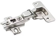 Петля  накладная с пружиной обратного хода (Push to open) с планкой под саморез