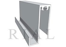 КО-07 Горизонтальный нижний профиль Сатин зернистый 5,9м