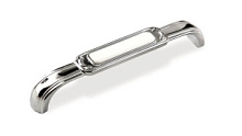 Ручка-скоба FS 139 128 Хром Глянец белый